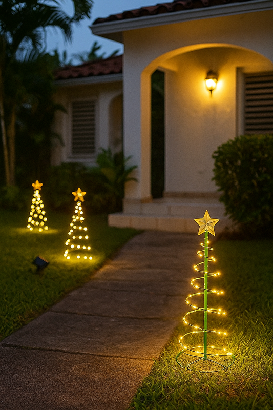 Christmas Tree Decoration Solar Outdoor Lighting