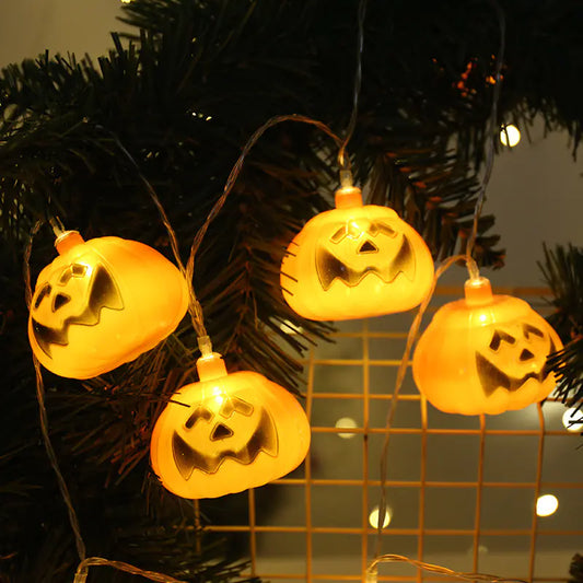 Festive Pumpkin & Tree Light Decor
