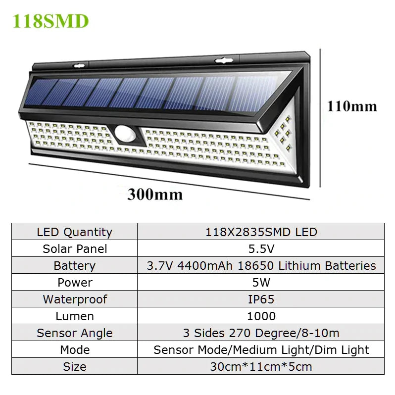 LED Wall Solar Lamp