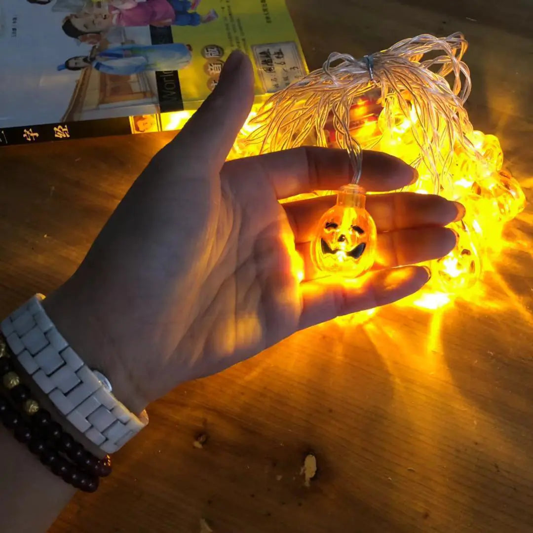 Festive Pumpkin & Tree Light Decor