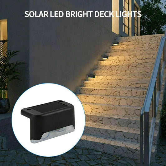 Solar LED Deck Lights for Outdoor Steps (8 -Pack)