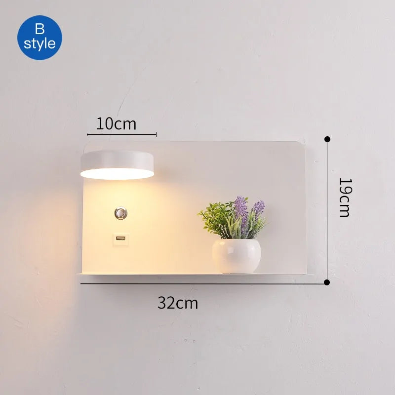 LED Wall Lamps with USB