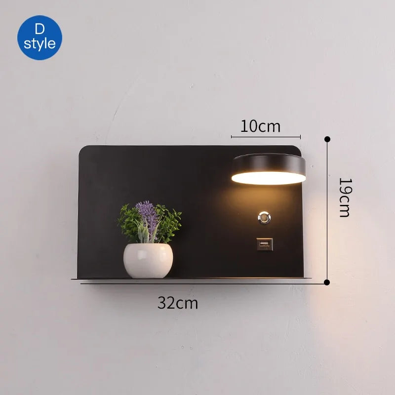 LED Wall Lamps with USB